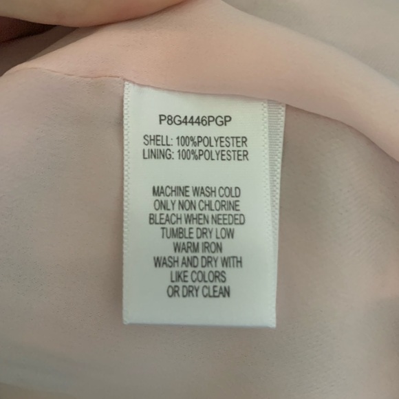 Parker Pink Floral Tiered Mini Dress Cinched Sleeves Size Small - Picture 8 of 9